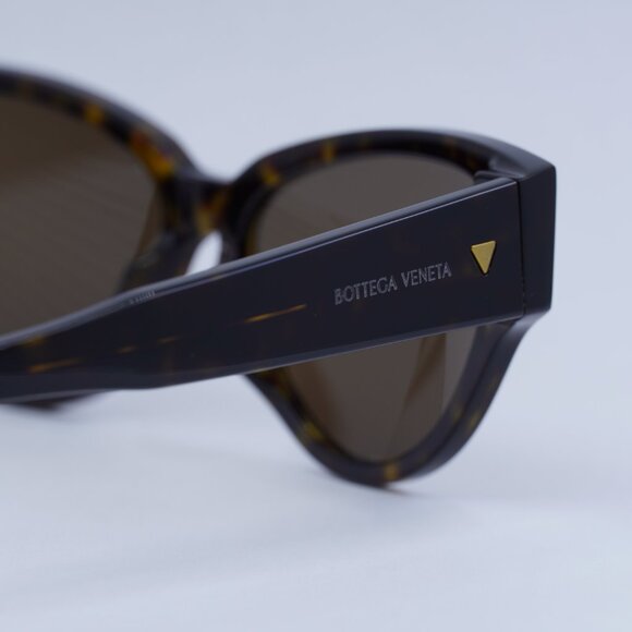 Bottega Veneta BV1319S 002 Sunglasses Havana Cat Eye Frame, Brown Lenses main image 5